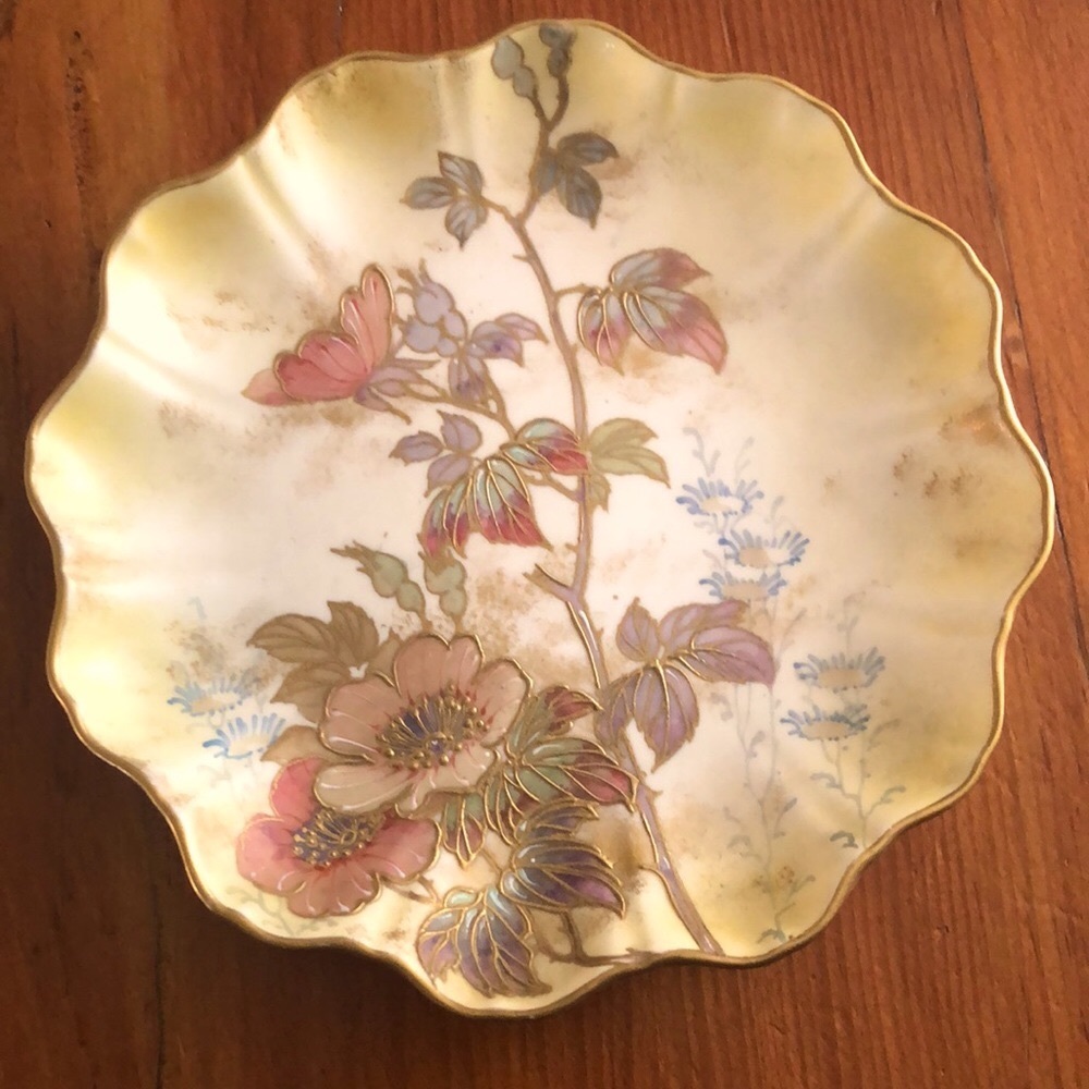 Antique Royal Doulton Burslem “Spanish Ware” 9” Hand painted Plate